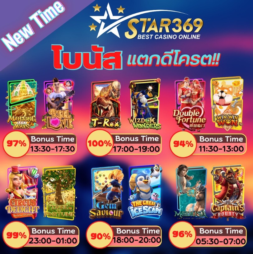 STAR369 โบนัสแตกดี